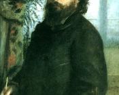 皮埃尔奥古斯特雷诺阿 - Portrait of Claude Monet